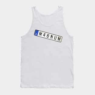 Magnum - License Plate Tank Top